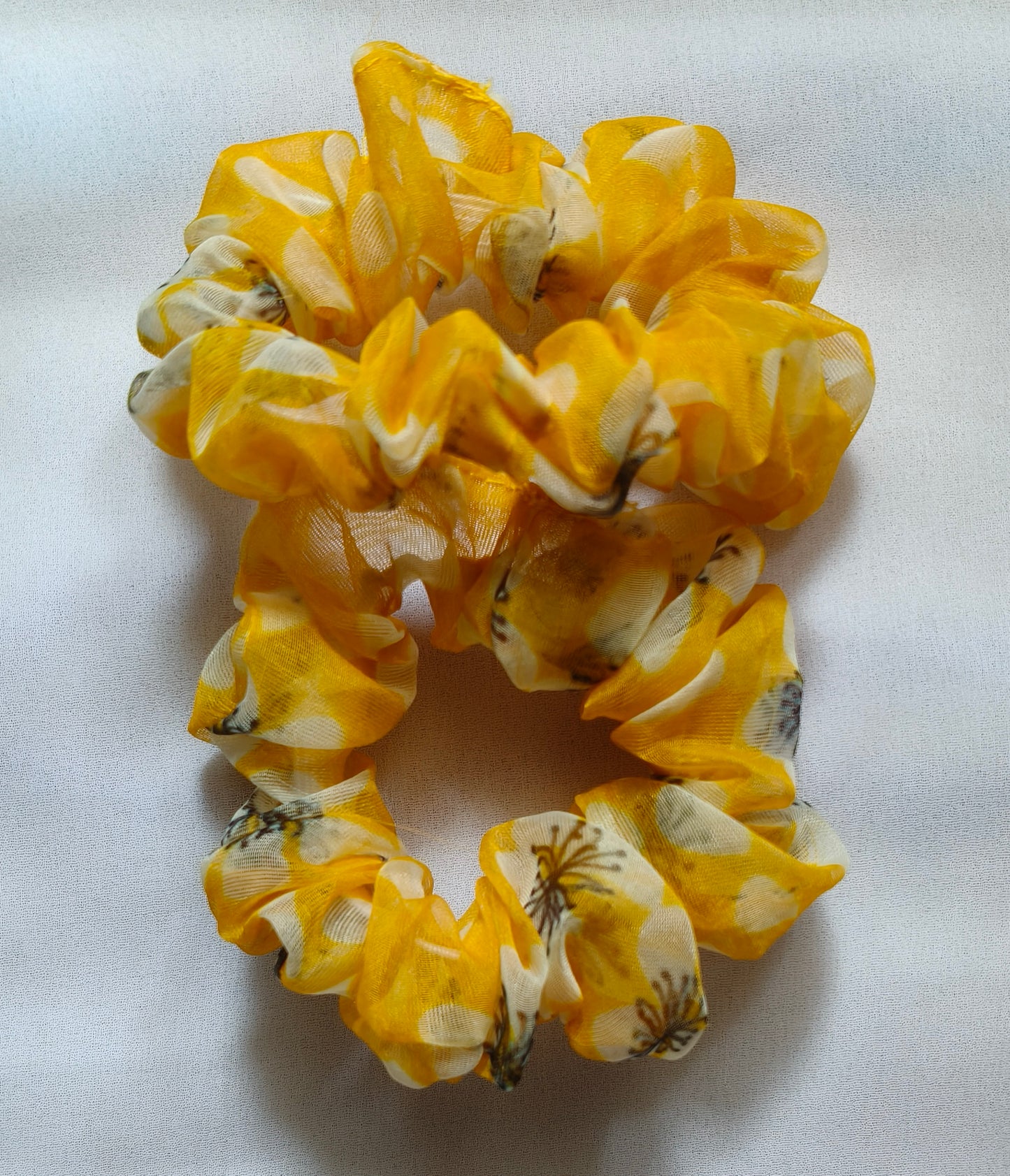 Organza flower scrunchies siz.S