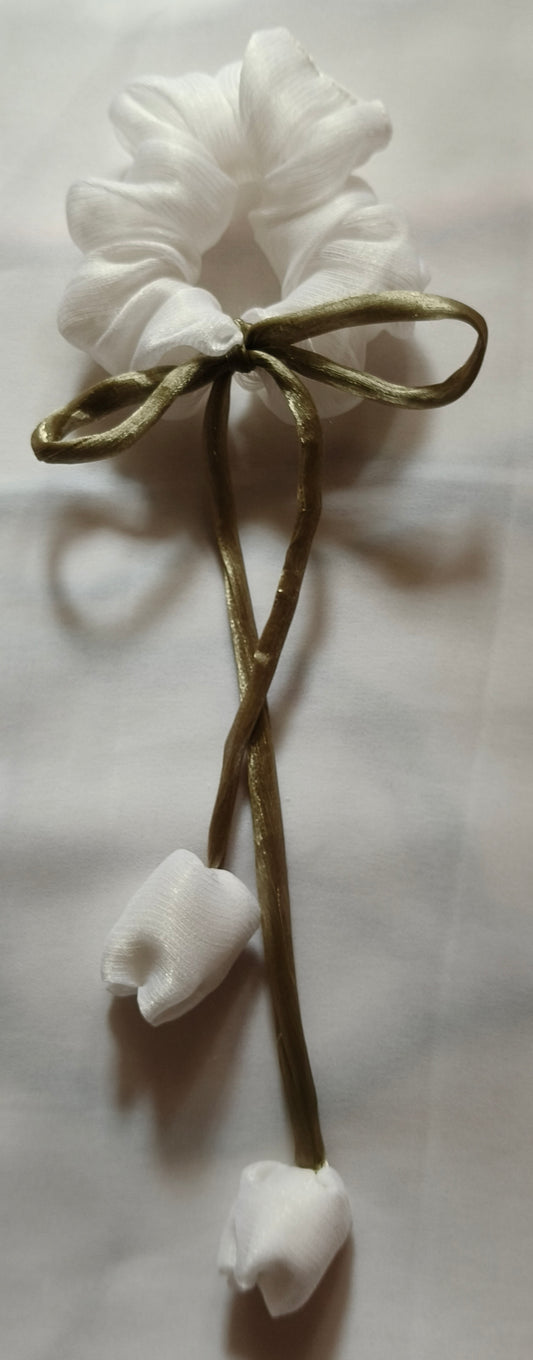 Tulips scrunchies organza