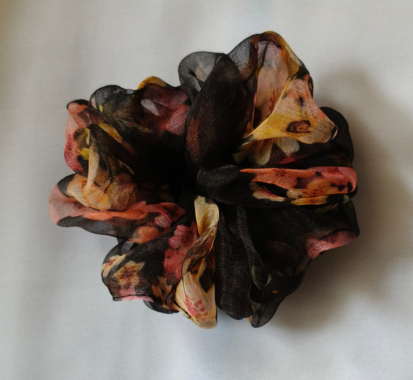 Organza flower scrunchies mini.siz.m