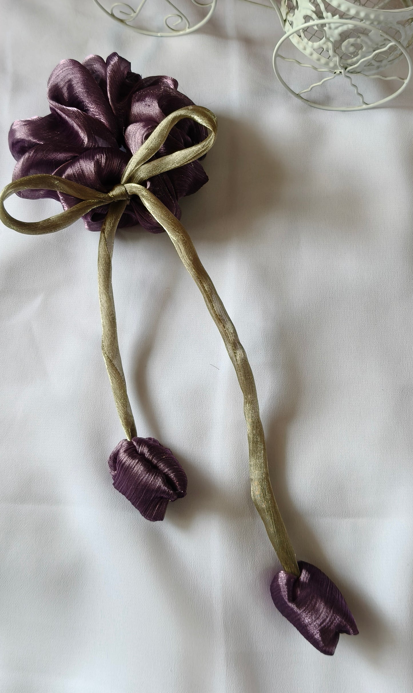 Organza silky fluffy scrunchies m siz