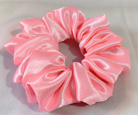 Premium silk satin scrunchies baby pink siz m