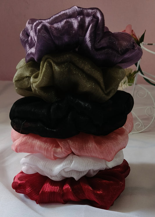 Organza silky scrunchies mini siz